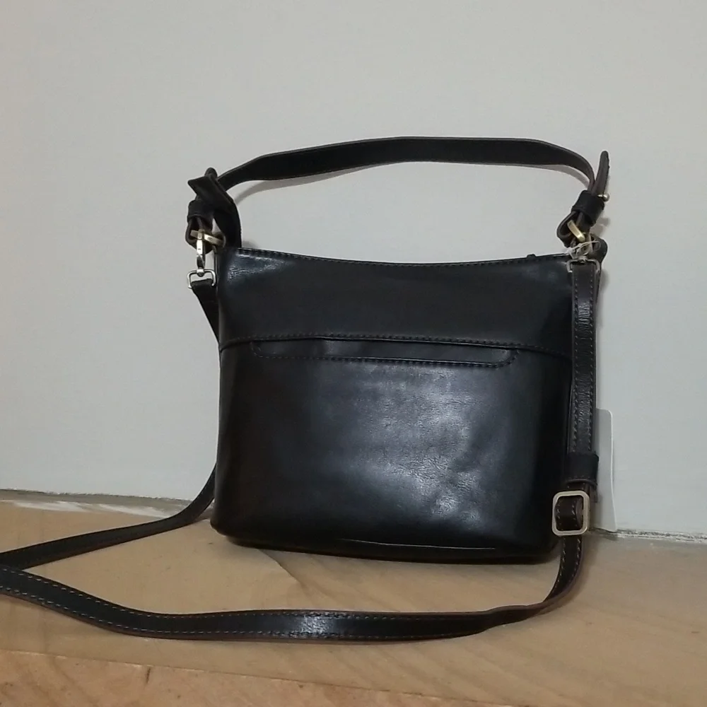 NEW! Hobo Belle Convertible Shoulder Bag Black Leather NWT - Picture 11 of 14